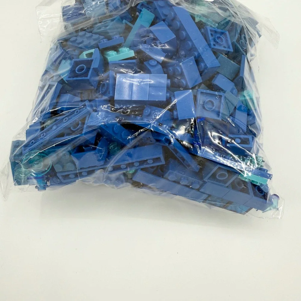 Lego Bulk‎ Lot Color Sorted Blues Mix 1 Pound Pieces Parts Bricks